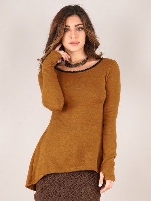 Toonzshop Bohemian Tunic Pullover Pulóver Női Rusty | XDHQCBF-24