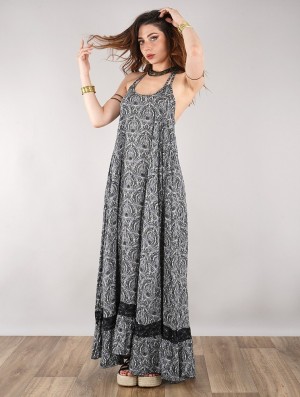 Toonzshop Gaia Long Dress Ruha Női Fekete | GVALSPH-10