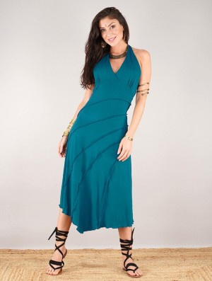 Toonzshop Kaylah Dress Ruha Női Teal | AFPCHIY-02