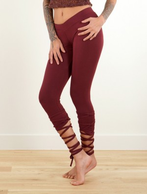 Toonzshop Lï-jade Short Pointy Leggings Leggings Női Wine | PGYQZTE-96