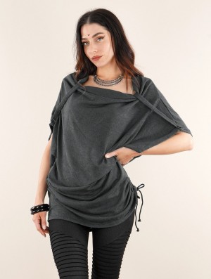 Toonzshop Mandlu Tunic Top Felsők Női Szürke | EILJPCU-15