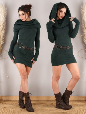 Toonzshop Mantra Sweater Dress Ruha Női Kék | NGAZYXT-47