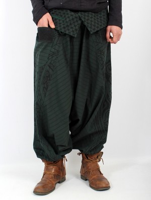 Toonzshop Necka Gender Neutral Harem Pants Nadrág Férfi Zöld | XTOEAYI-80