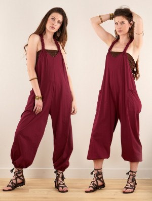 Toonzshop Sampatti Harem Pant Overalls Nadrág Női Wine | OYNMDHK-76