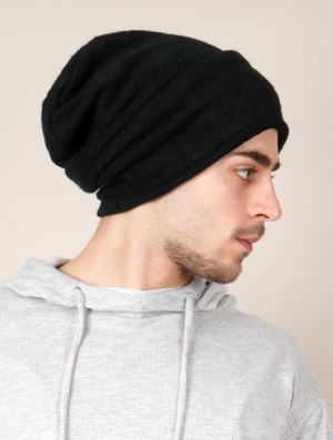 Toonzshop Sükk Dreadlocks Big Beanie Télisapka Férfi Fekete | RFBYDLQ-61