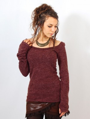 Toonzshop Ysïs Pullover Pulóver Női Wine | XWLVIKF-08