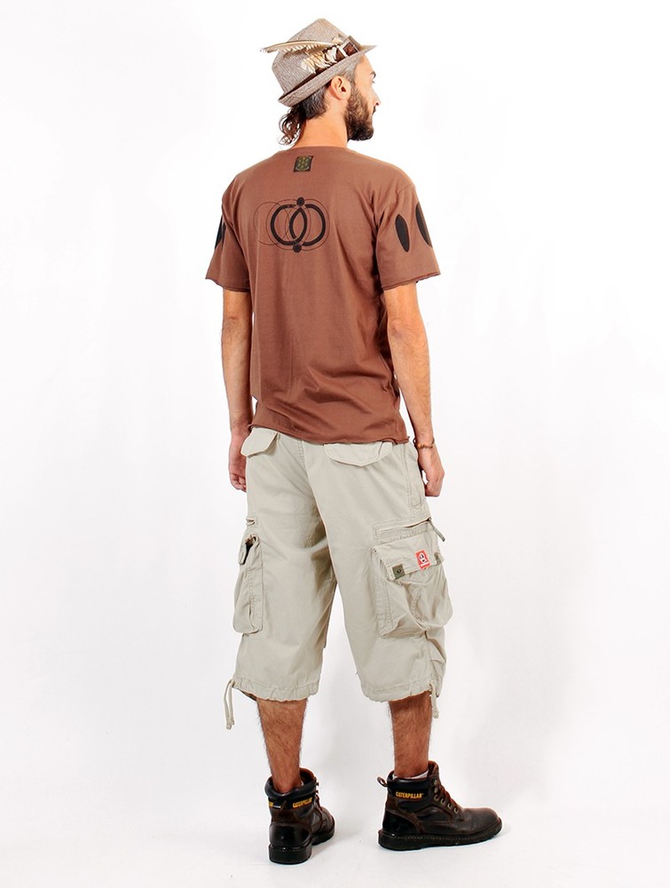 Toonzshop 3/4 Molecule Cargo Pants 45056 Nadrág Férfi Bézs | TPXZIOD-20