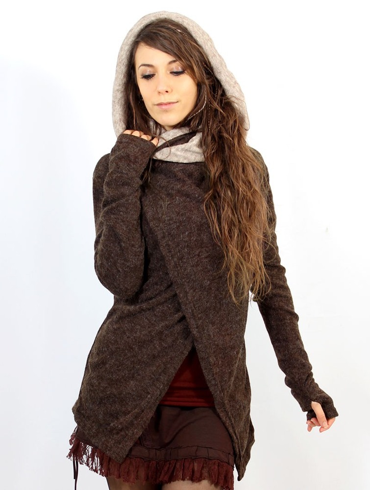 Toonzshop Adrika Cardigan Kardigán Női Barna Bézs | HMKNFYU-76