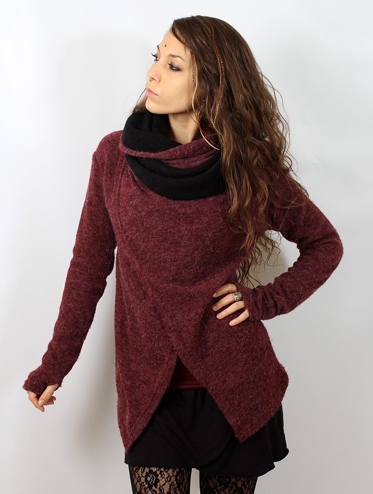 Toonzshop Adrika Cardigan Kardigán Női Wine | SJHTDMQ-91