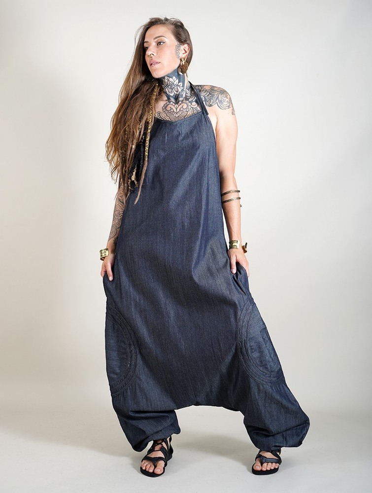 Toonzshop Ayush Harem Pant Overalls Nadrág Női Denim | CNSGBAU-57