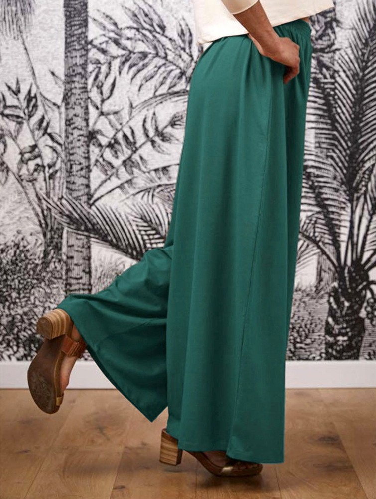 Toonzshop Booh Flared Loose Pants Nadrág Női Emerald | FIQMXZT-58