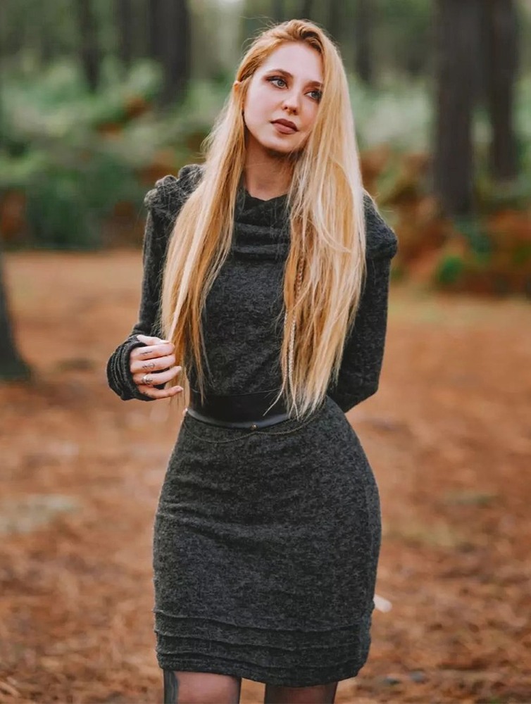 Toonzshop Chryzalide Sweater Dress Ruha Női Szürke | QVJCLNI-32