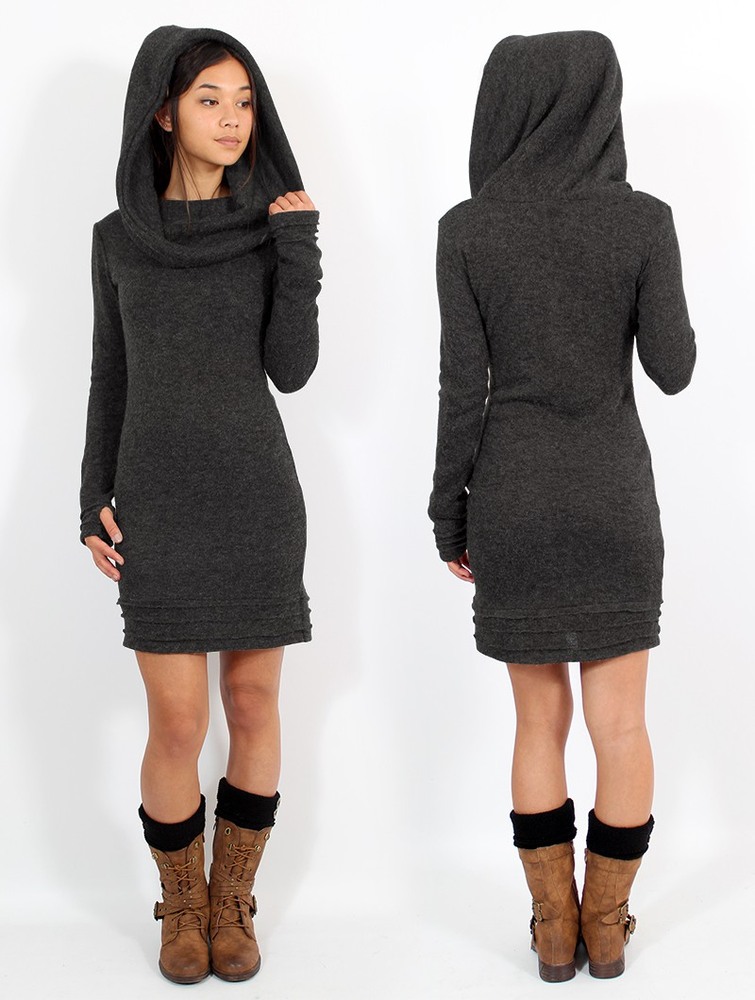 Toonzshop Chryzalide Sweater Dress Ruha Női Szürke | QVJCLNI-32