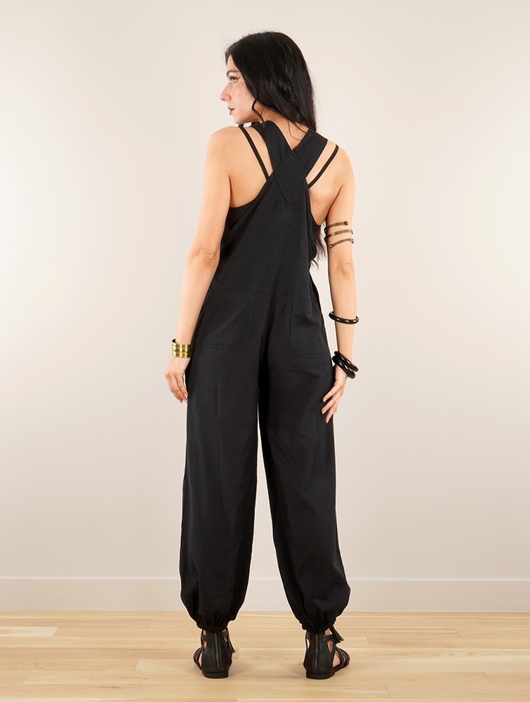 Toonzshop Kamakura Strappy Jumpsuit Jumpsuit Női Fekete | YFZVEIT-95