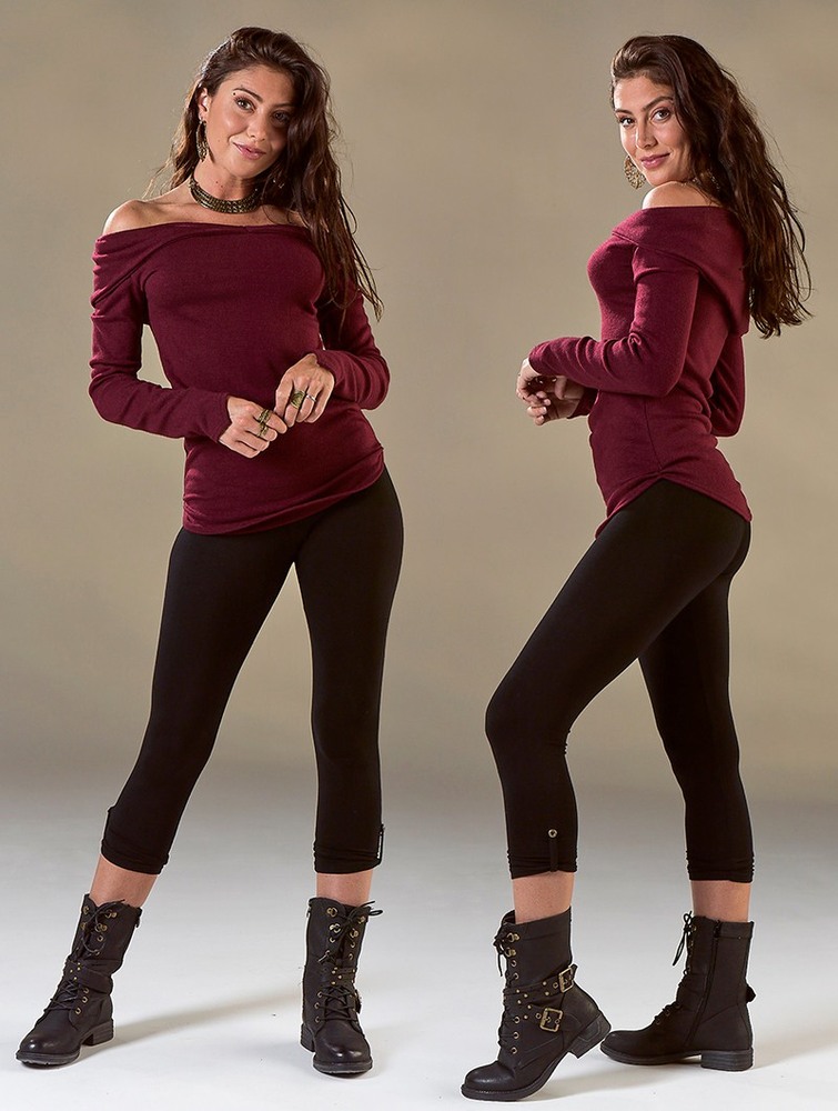 Toonzshop Karmïk Sweater Pulóver Női Wine | VCEWHYL-98