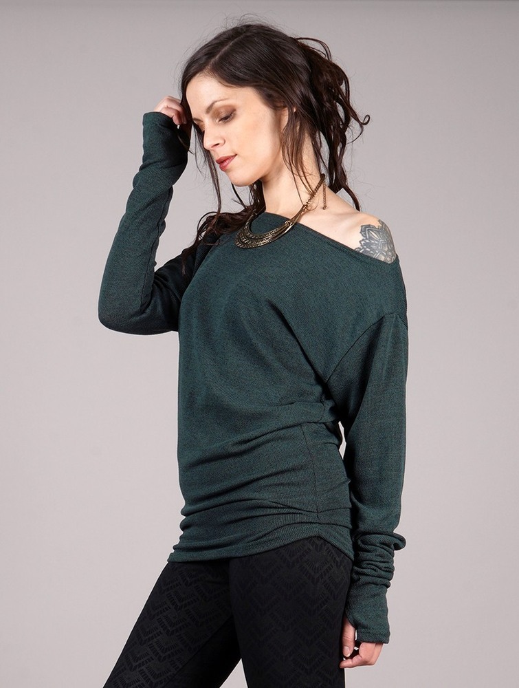 Toonzshop Kayäaz Batwing Sleeve Sweater Pulóver Női Sötét | PMUXTSO-30