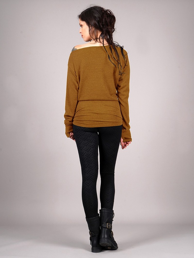 Toonzshop Kayäaz Batwing Sleeve Sweater Pulóver Női Rusty | TARULGD-83