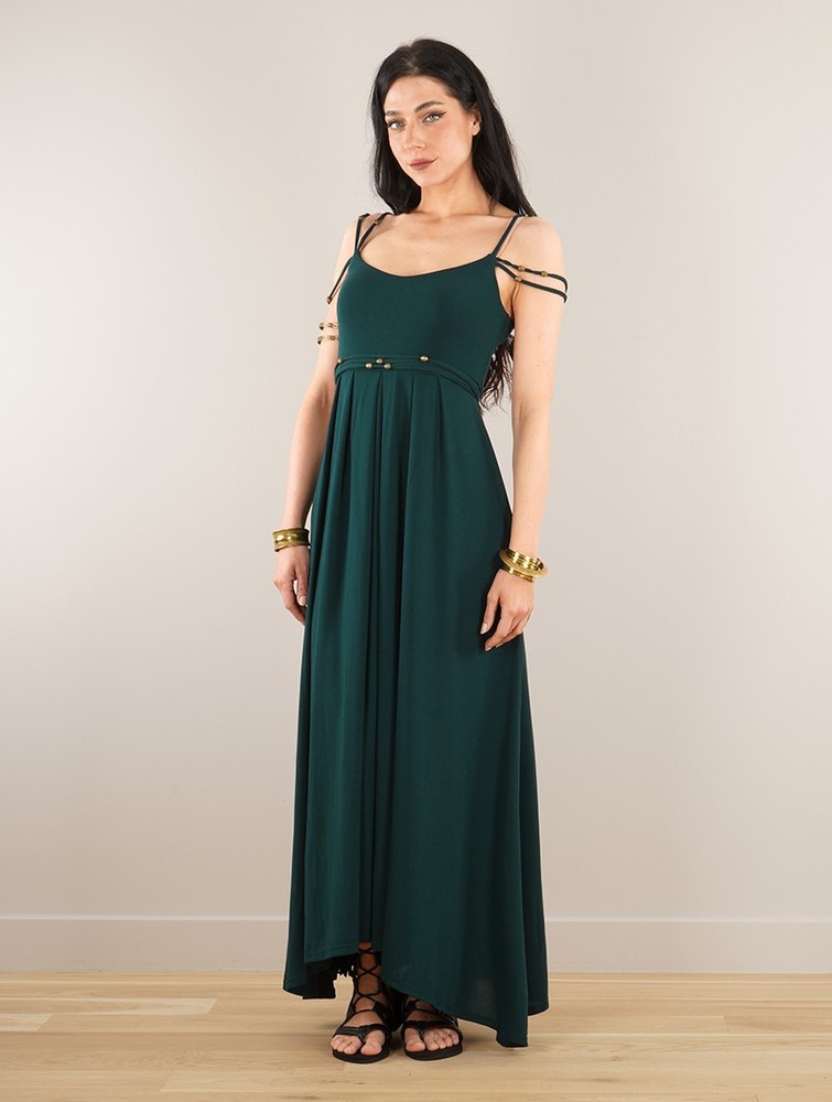 Toonzshop Massaläa Long Dress Ruha Női Sötét | UXSQHEW-64