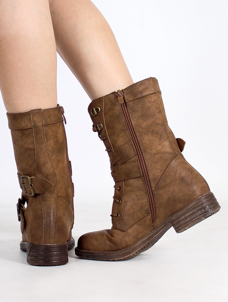 Toonzshop Menaka Boots Csizma Női Barna | PXFVONJ-90