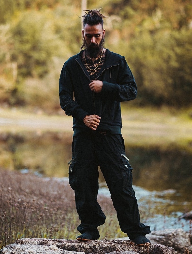 Toonzshop Molecule Cargo Pants 45019 Nadrág Férfi Fekete | QUPDYLI-27