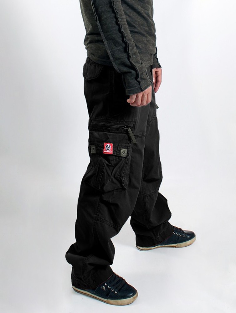 Toonzshop Molecule Cargo Pants 45019 Nadrág Férfi Fekete | QUPDYLI-27