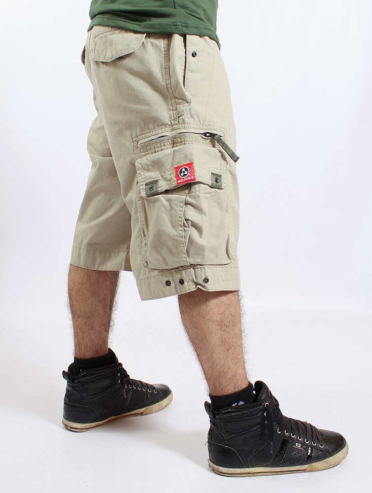 Toonzshop Molecule Cargo Shorts 45020 Rövidnadrág Férfi Bézs | IHVMTOE-46