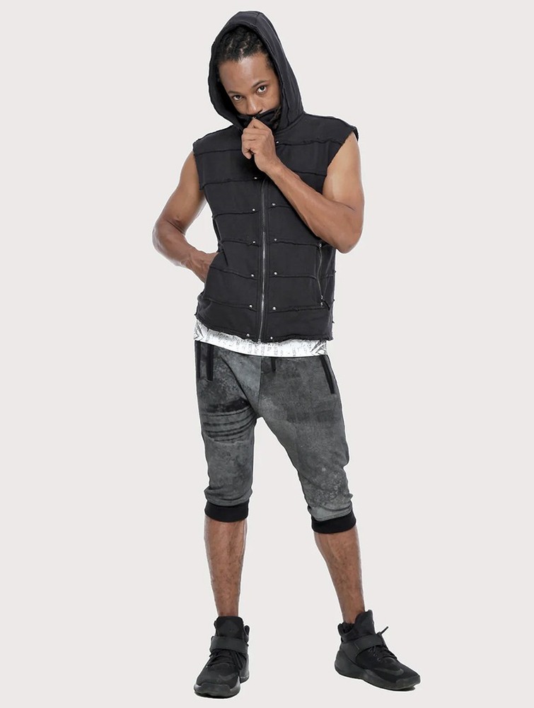 Toonzshop Moli Sleeveless Jacket Kabát Férfi Fekete | PBNFHVA-70