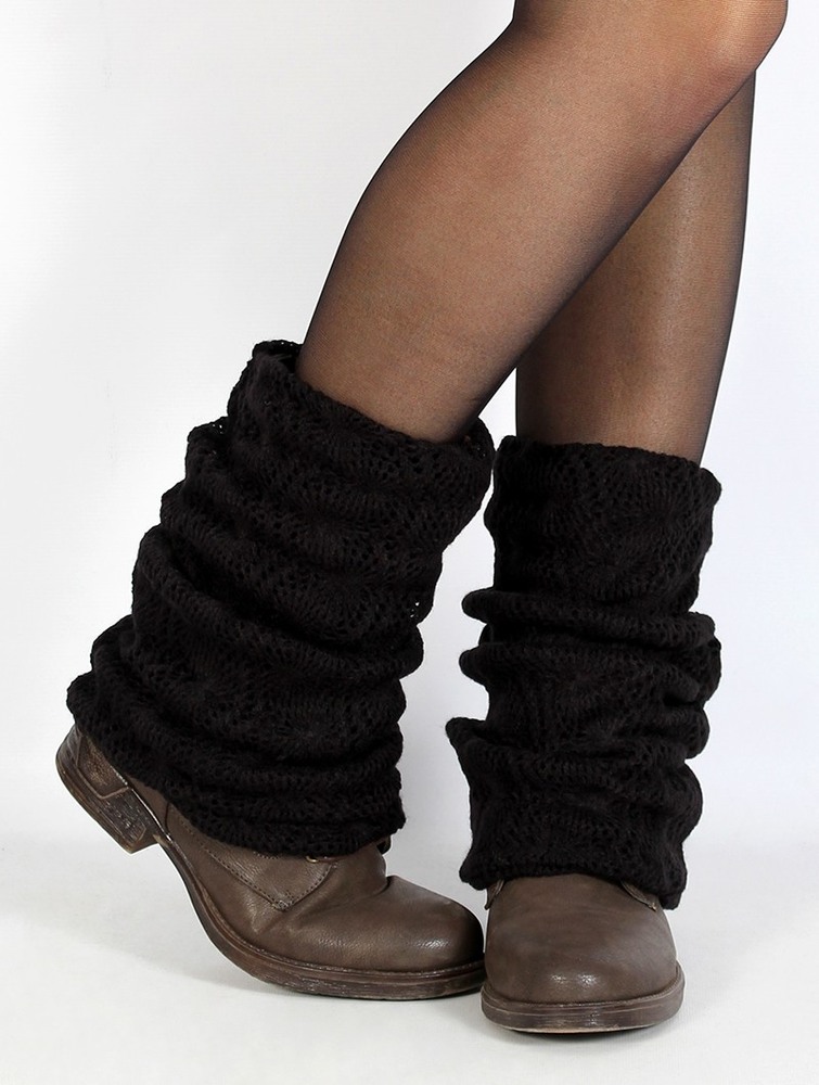 Toonzshop Naïlae Crochet Legwarmers Legwarmer Női Fekete | ULJCFRH-16