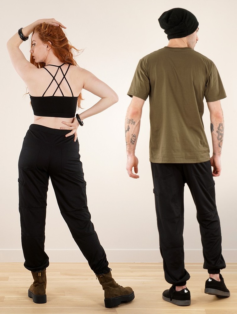 Toonzshop Narayan Gender Neutral Joggers Jogger Nadrág Női Fekete | DJNACGT-85