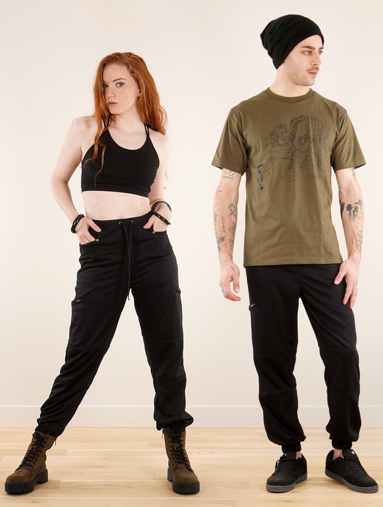 Toonzshop Narayan Gender Neutral Joggers Jogger Nadrág Női Fekete | DJNACGT-85