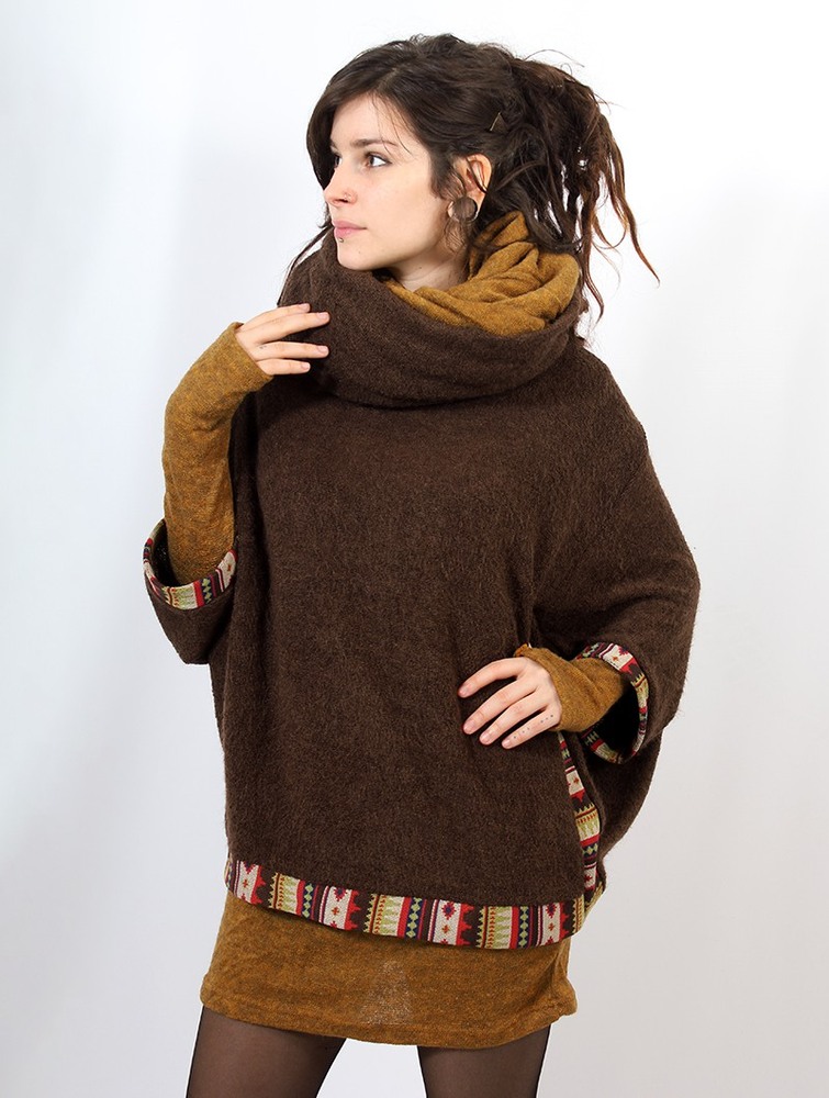 Toonzshop Natcha Poncho Poncsók Női Barna | SMLACJY-82