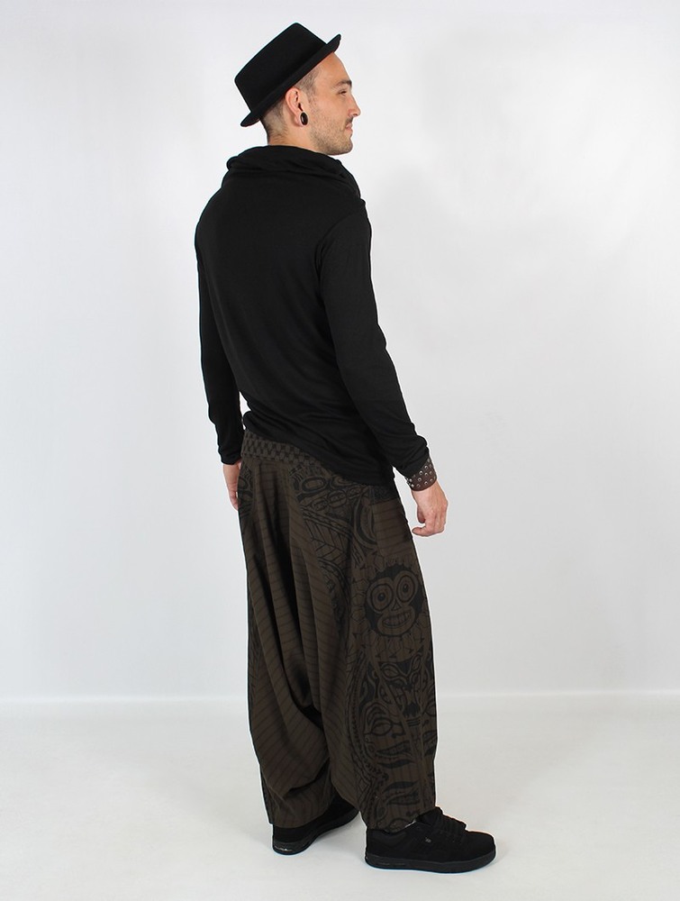 Toonzshop Necka Gender Neutral Harem Pants Nadrág Férfi Zöld | VBXIGRE-74