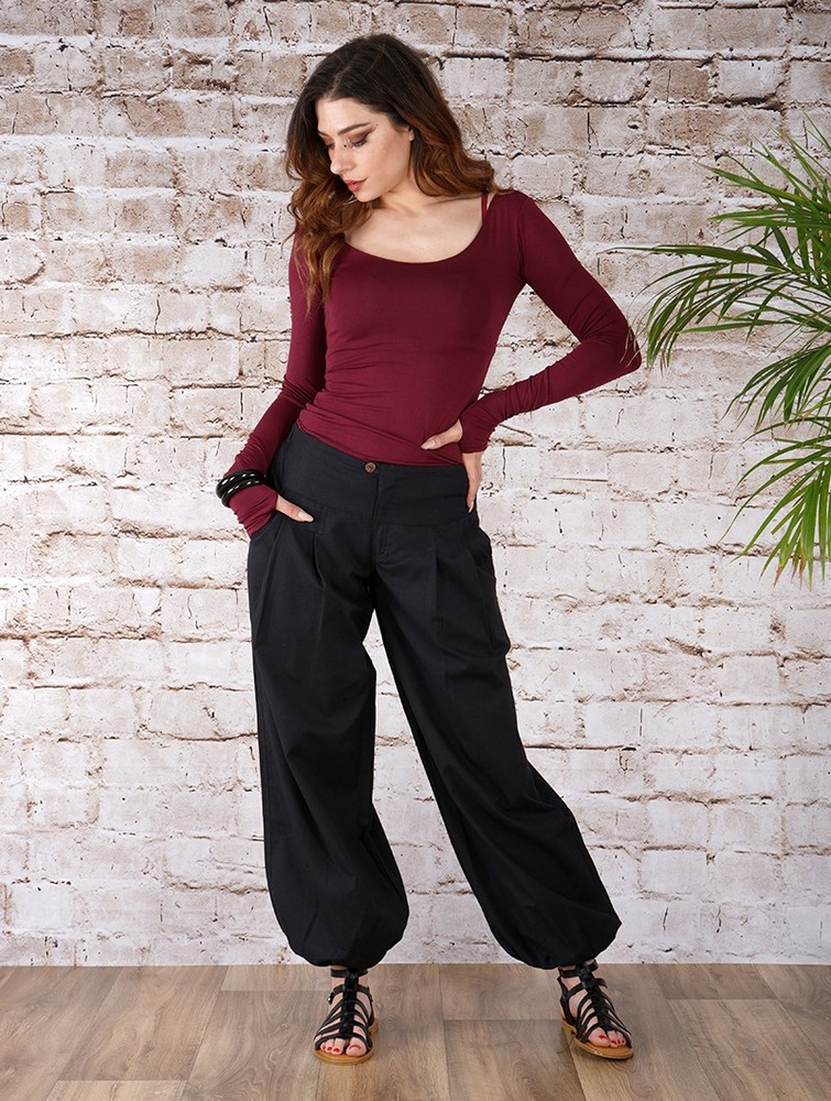 Toonzshop Nidana Balloon Harem Pant Nadrág Női Fekete | KOCYIPW-57