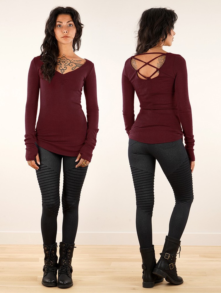 Toonzshop Nikkäa Pullover Pulóver Női Wine | RBCMFWS-06