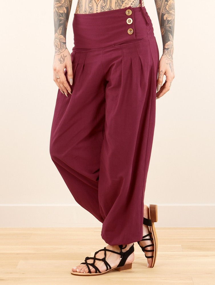 Toonzshop Ravija Harem Pants Nadrág Női Wine | NXARVYB-67