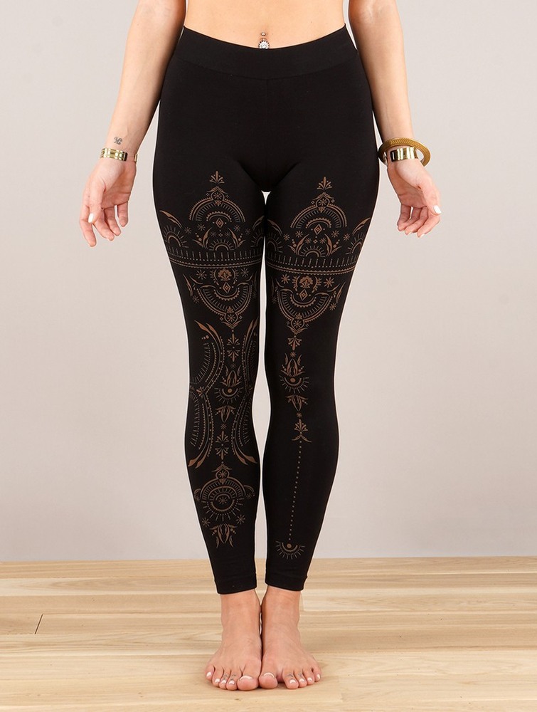 Toonzshop Rinji Zohraa Printed Long Leggings Leggings Női Fekete | TFLJCWI-23