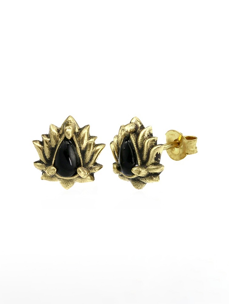 Toonzshop Saguna Onyx Stud Earrings Jewels Női | GISTKAX-82