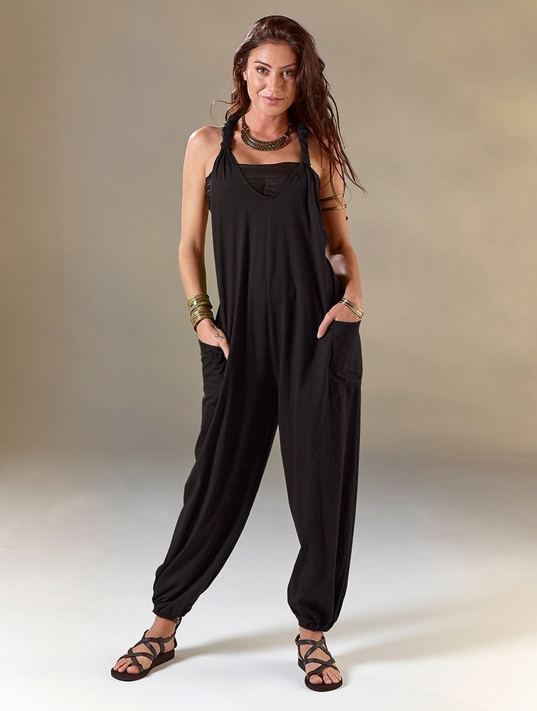 Toonzshop Sampatti Harem Pant Overalls Nadrág Női Fekete | EAVBPDU-05