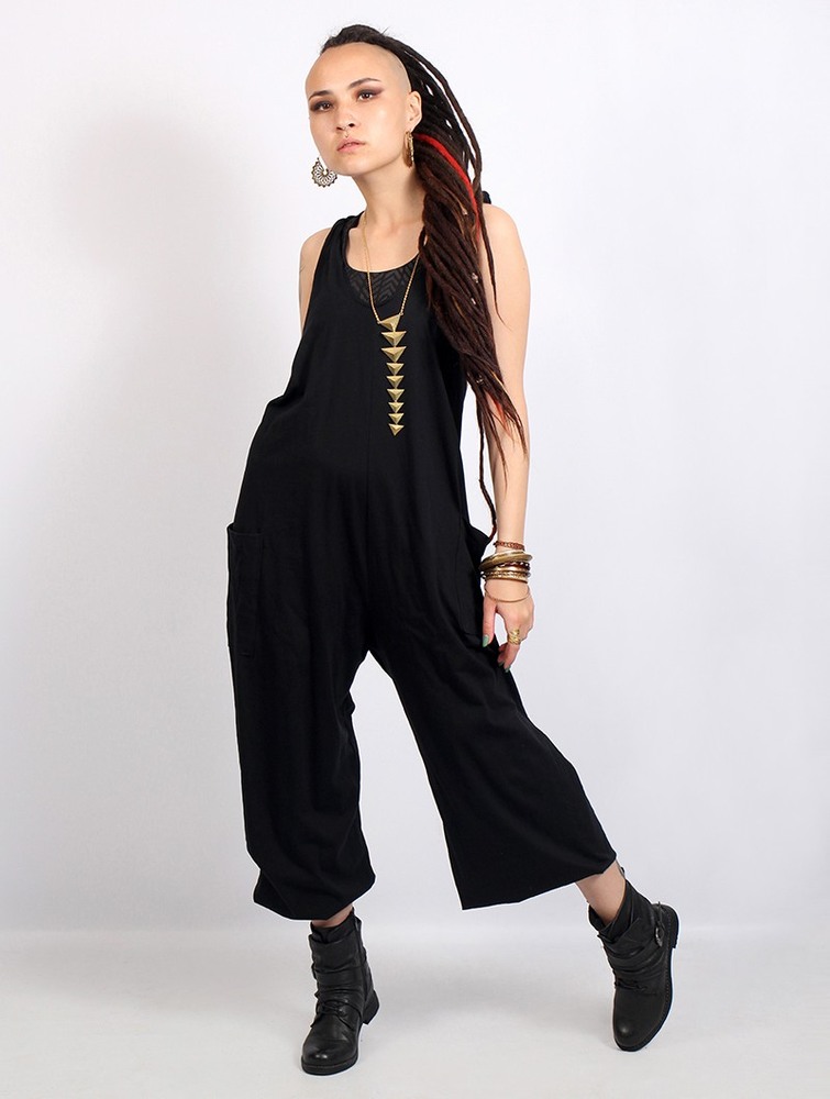 Toonzshop Sampatti Harem Pant Overalls Nadrág Női Fekete | EAVBPDU-05