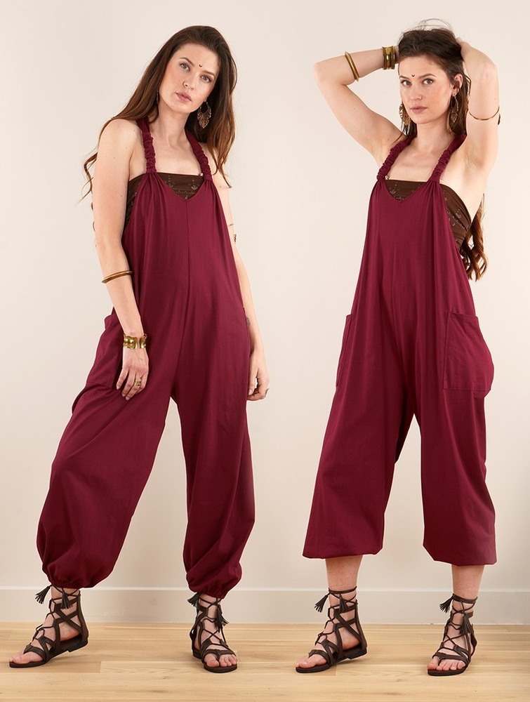 Toonzshop Sampatti Harem Pant Overalls Nadrág Női Wine | OYNMDHK-76