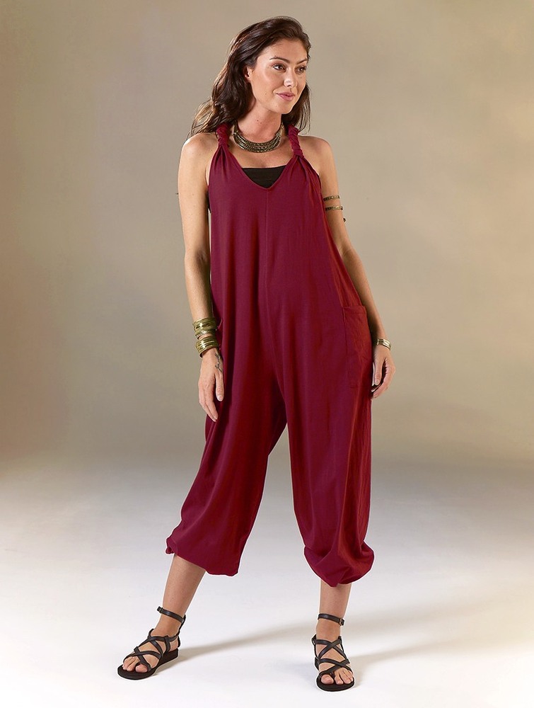 Toonzshop Sampatti Harem Pant Overalls Nadrág Női Wine | OYNMDHK-76