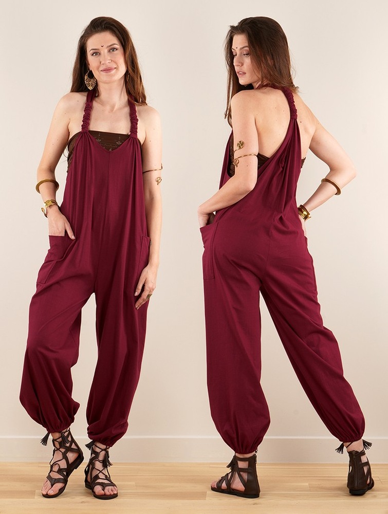 Toonzshop Sampatti Harem Pant Overalls Nadrág Női Wine | OYNMDHK-76