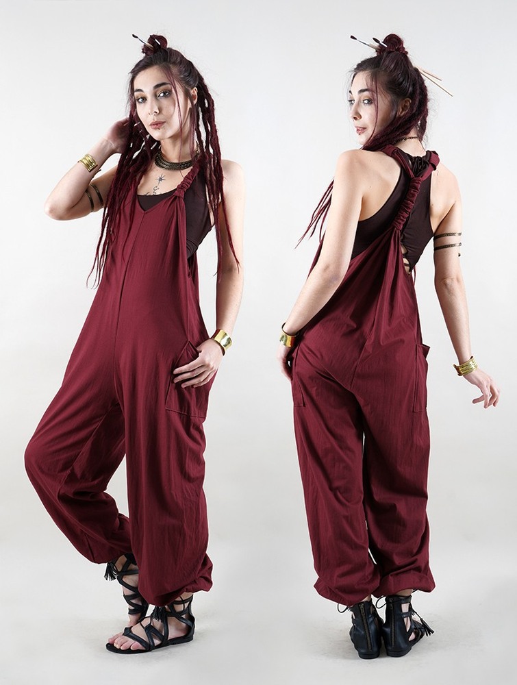 Toonzshop Sampatti Harem Pant Overalls Nadrág Női Wine | OYNMDHK-76