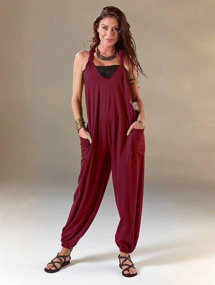 Toonzshop Sampatti Harem Pant Overalls Nadrág Női Wine | OYNMDHK-76