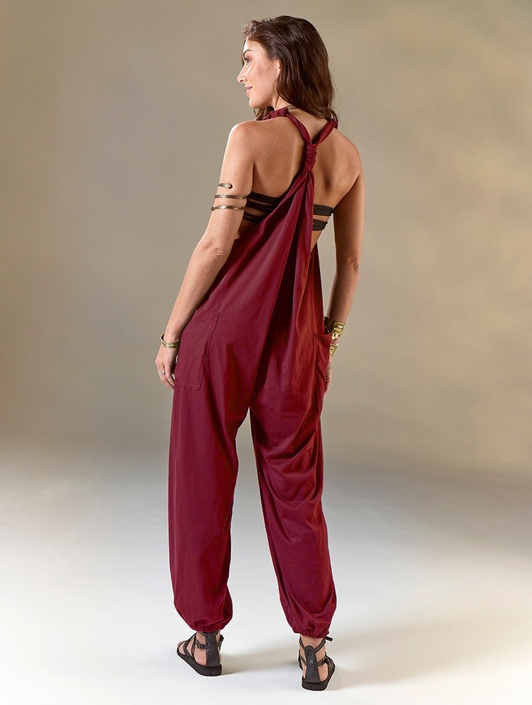 Toonzshop Sampatti Harem Pant Overalls Nadrág Női Wine | OYNMDHK-76