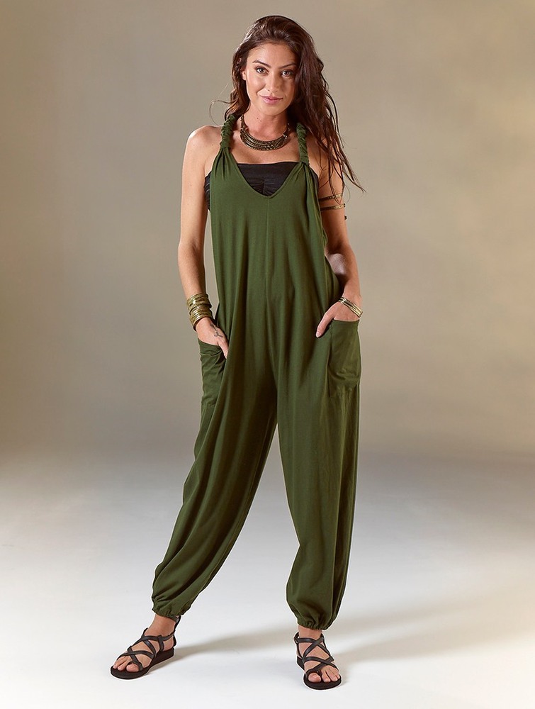 Toonzshop Sampatti Harem Pant Overalls Nadrág Női Zöld | LCKYBDG-12