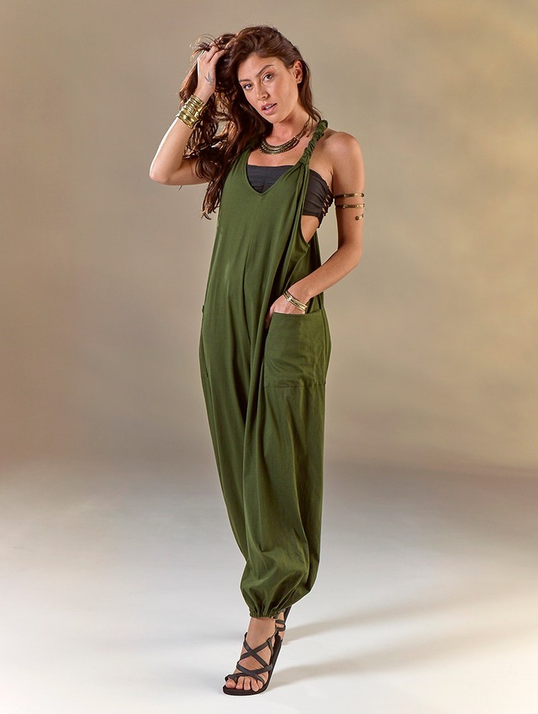 Toonzshop Sampatti Harem Pant Overalls Nadrág Női Zöld | LCKYBDG-12