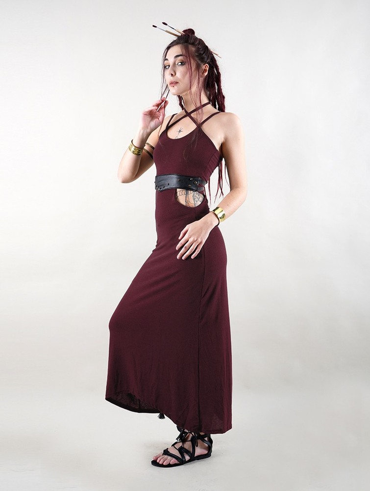 Toonzshop Sheherazade Long Dress Ruha Női Wine | SYJFMGB-13