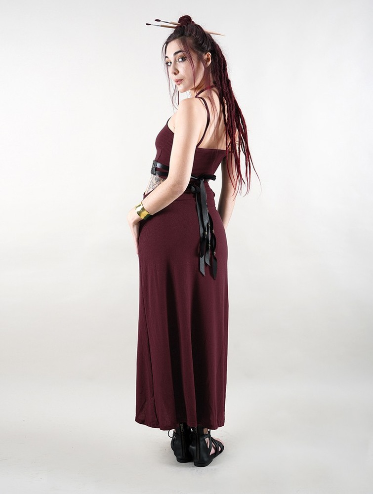 Toonzshop Sheherazade Long Dress Ruha Női Wine | SYJFMGB-13