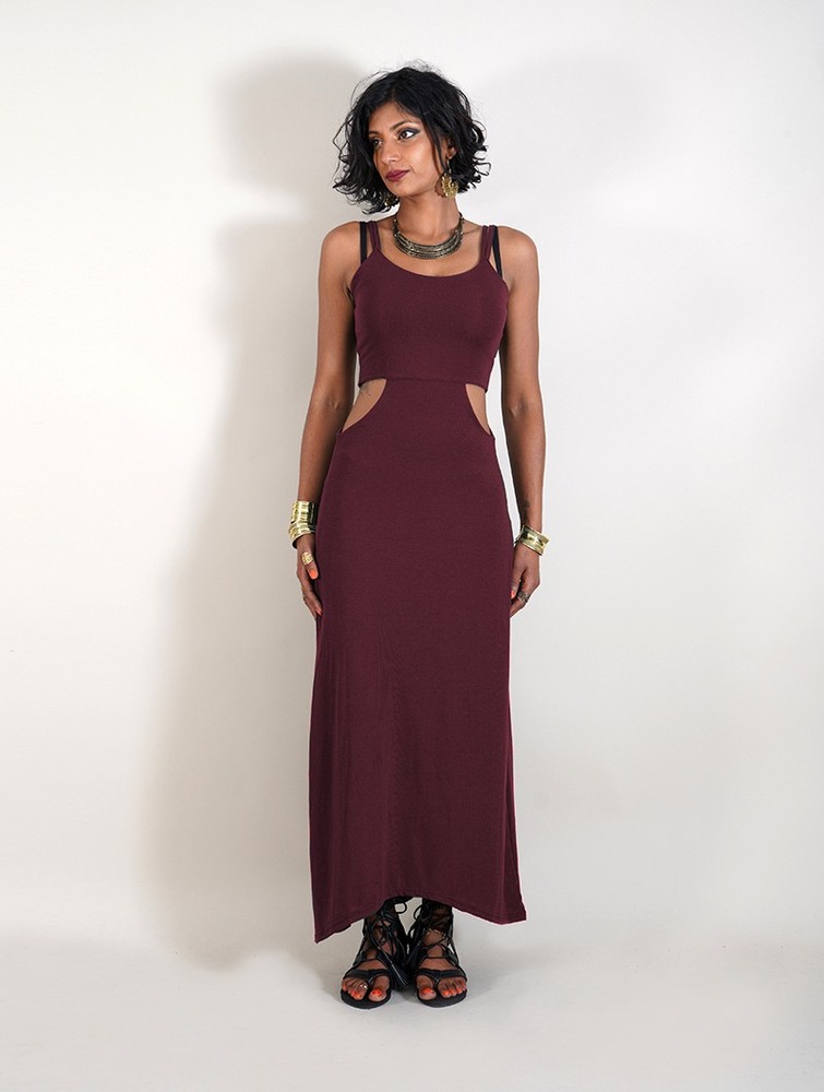 Toonzshop Sheherazade Long Dress Ruha Női Wine | SYJFMGB-13